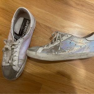 Great sparkle golden goose sneakers size 9